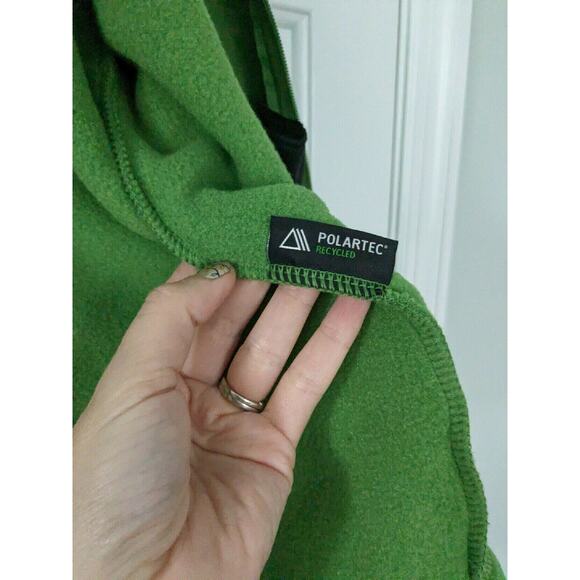 L.L. Bean Green Zippered Fleece Jacket Size XL - Picture 8 of 9